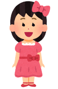 赤いほっぺの女の子
